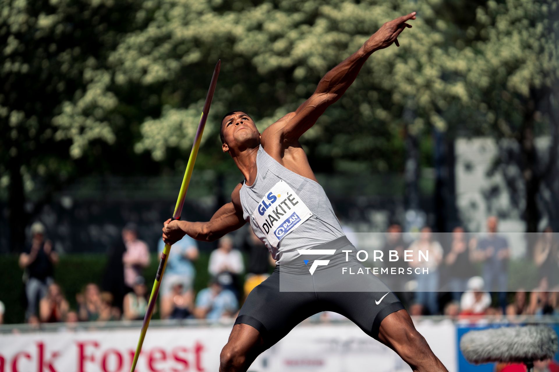 Malik Diakite (Hannover 96) im Speerwurf am 08.05.2022 beim Stadtwerke Ratingen Mehrkampf-Meeting 2022 in Ratingen